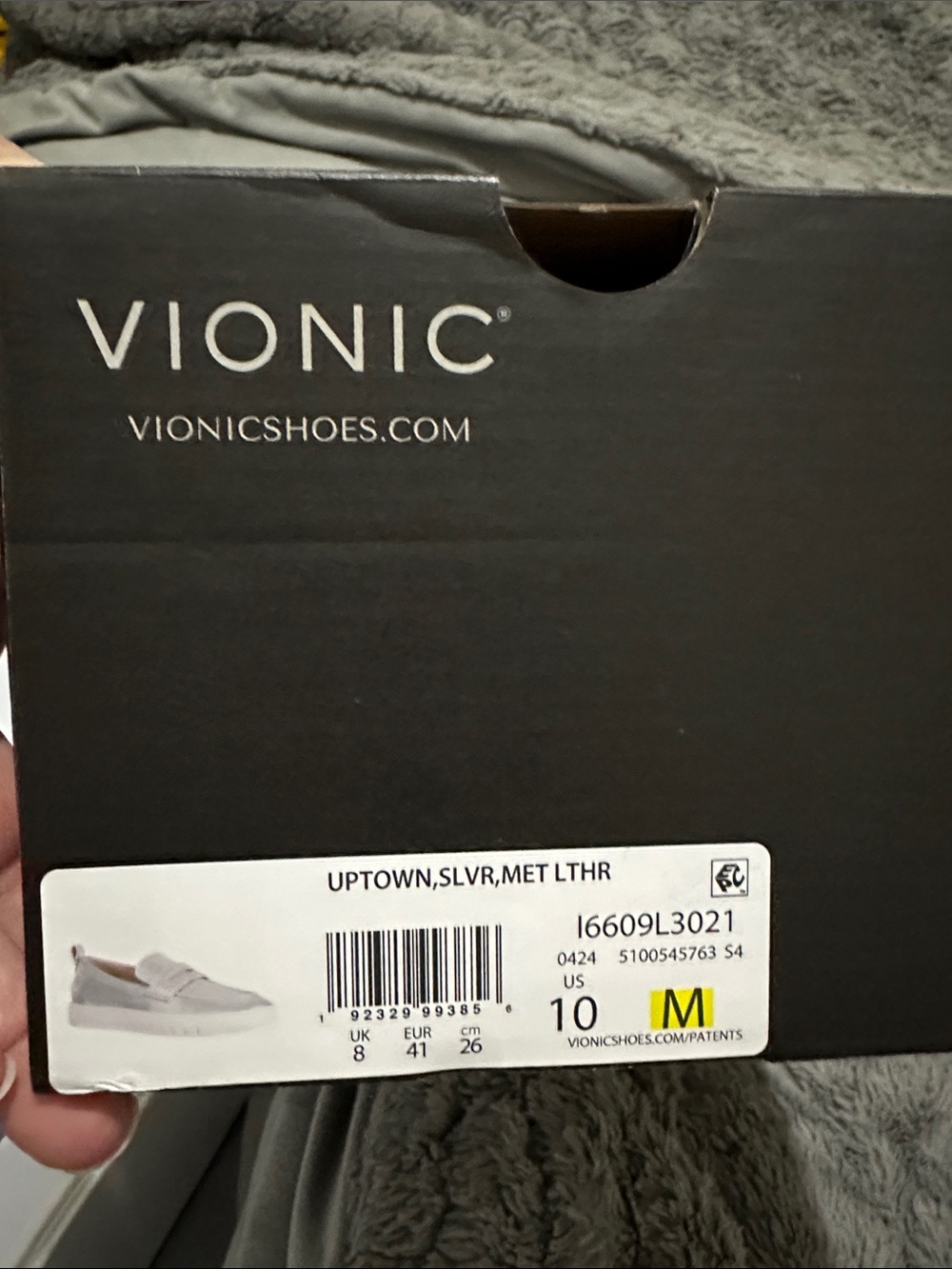 Vionic Metallic Silver Slip-On Sneakers